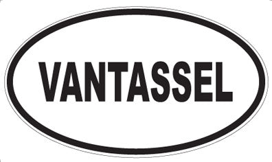 VANTASSEL - Oval Sticker