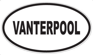 VANTERPOOL - Oval Sticker