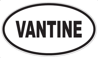 VANTINE - Oval Sticker