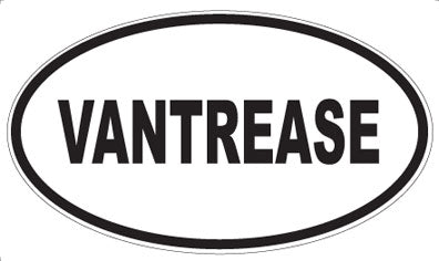 VANTREASE - Oval Sticker