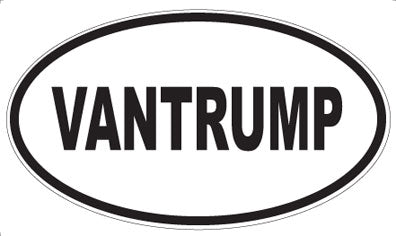 VANTRUMP - Oval Sticker