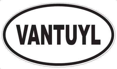 VANTUYL - Oval Sticker
