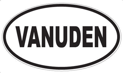 VANUDEN - Oval Sticker