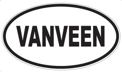 VANVEEN - Oval Sticker