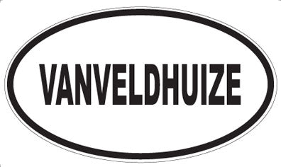 VANVELDHUIZE - Oval Sticker