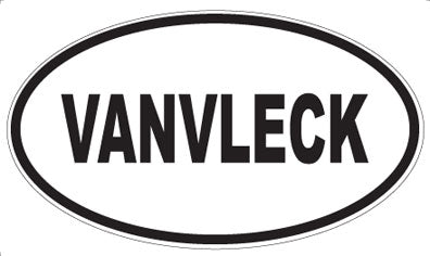 VANVLECK - Oval Sticker