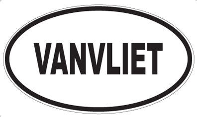 VANVLIET - Oval Sticker