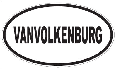 VANVOLKENBURG - Oval Sticker