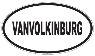 VANVOLKINBURG - Oval Sticker