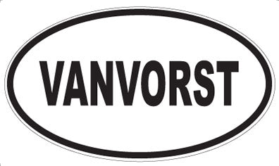 VANVORST - Oval Sticker