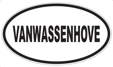 VANWASSENHOVE - Oval Sticker