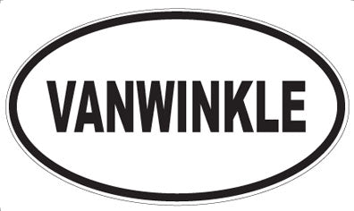 VANWINKLE - Oval Sticker