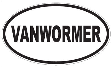 VANWORMER - Oval Sticker