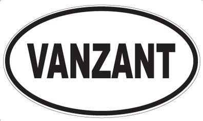 VANZANT - Oval Sticker