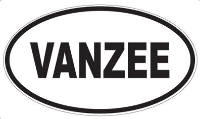 VANZEE - Oval Sticker