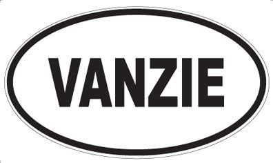 VANZIE - Oval Sticker