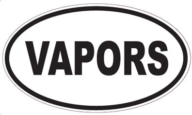 VAPORS - Oval Sticker