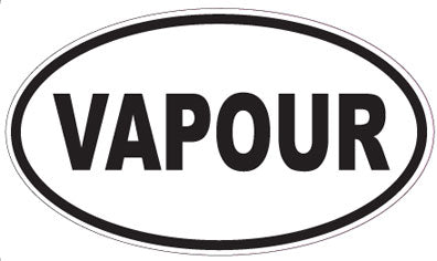 VAPOUR - Oval Sticker