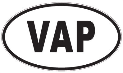 VAP - 3 Letter Initials Oval Magnet