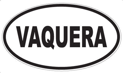VAQUERA - Oval Sticker
