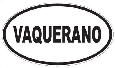 VAQUERANO - Oval Sticker