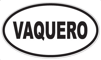VAQUERO - Oval Sticker