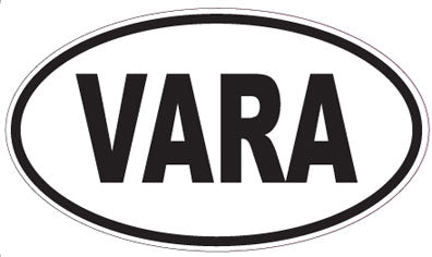 VARA - Oval Sticker