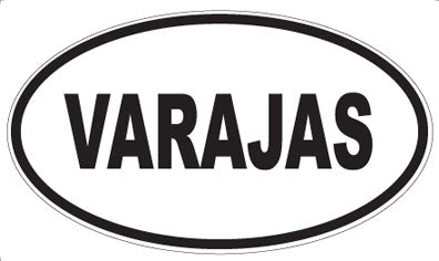 VARAJAS - Oval Sticker
