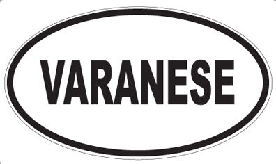 VARANESE - Oval Sticker