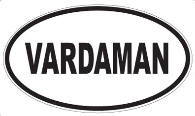 VARDAMAN - Oval Sticker