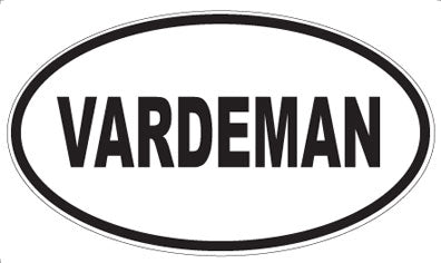 VARDEMAN - Oval Sticker