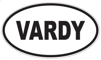 VARDY - Oval Sticker