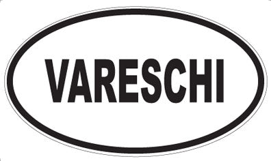 VARESCHI - Oval Sticker