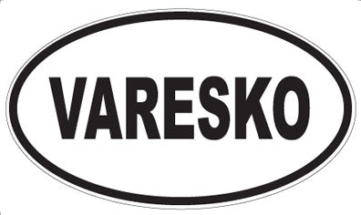 VARESKO - Oval Sticker