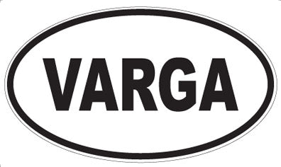 VARGA - Oval Sticker