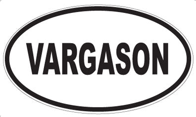 VARGASON - Oval Sticker