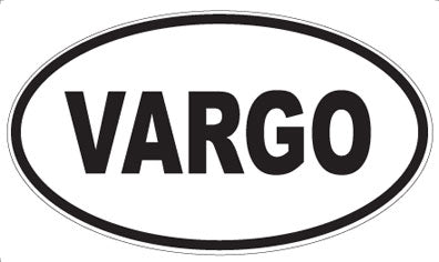 VARGO - Oval Sticker
