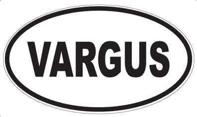 VARGUS - Oval Sticker