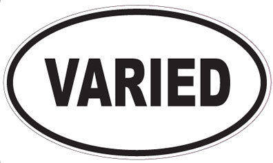 VARIED - Oval Sticker