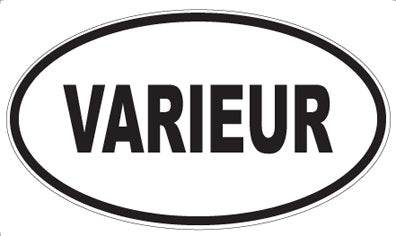 VARIEUR - Oval Sticker