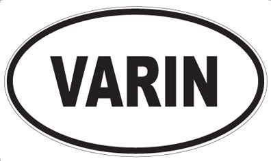 VARIN - Oval Sticker