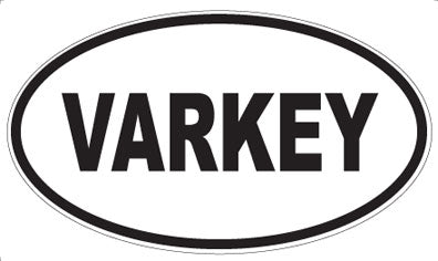 VARKEY - Oval Sticker
