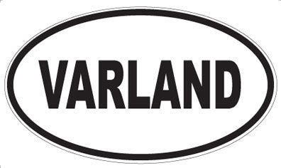 VARLAND - Oval Sticker