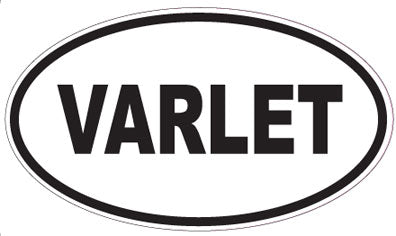 VARLET - Oval Sticker
