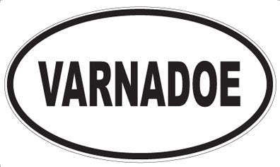 VARNADOE - Oval Sticker