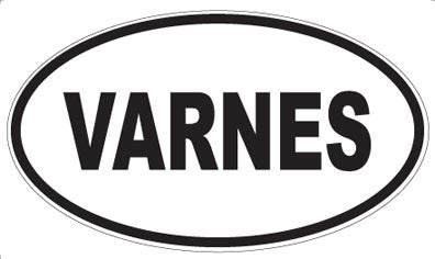 VARNES - Oval Sticker