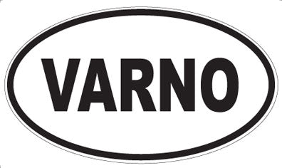 VARNO - Oval Sticker