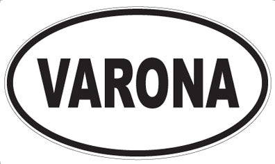 VARONA - Oval Sticker