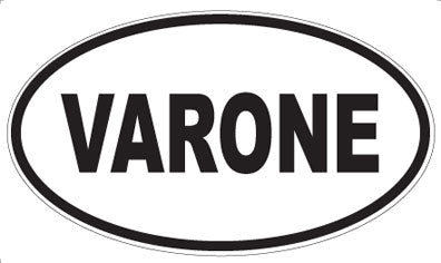 VARONE - Oval Sticker