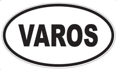 VAROS - Oval Sticker